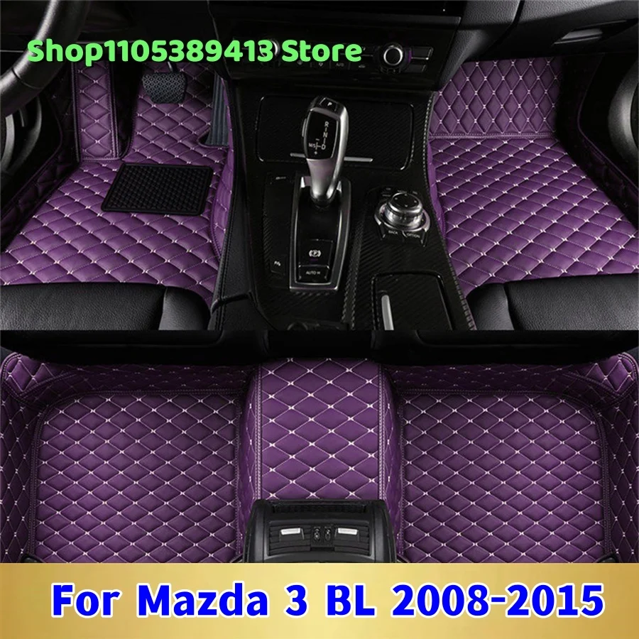 

Mats Carpets Leather Custom Car Floor Mats For Mazda 3 BL 2008 2009 2010 2012 Car Mat Accessories