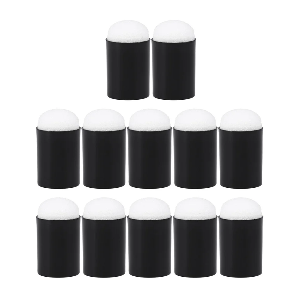 12 قطعة إصبع الإسفنج Daubers للأطفال مجموعة فرشاة طلاء الأصابع مع مقبض منع الأيدي القذرة للرسم رسم الحبر الطباشير #6