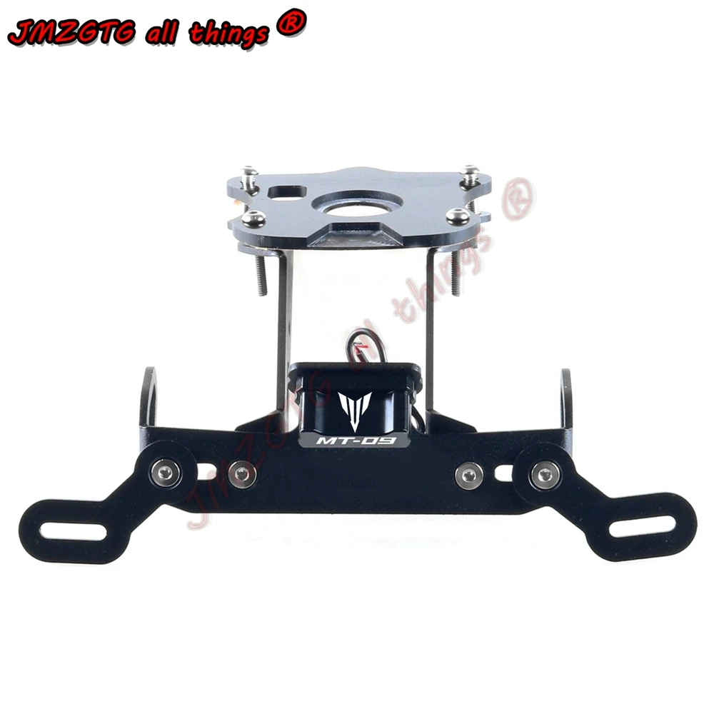 Motorcycle Modification Short Paragraph License Plate Frame For YAMAHA MT09 MT-09 2021-2022  FZ09 FZ-09 2021-2022