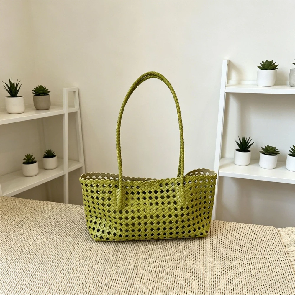 Women Tote Bag Hollow Out Mother and Child Bag Lightweight Handbag Fashion Underarm Shoulder Purse for Vacation Daily Travel