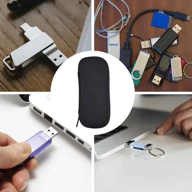 Estuche organizador electrónico, estuche organizador de cables de viaje, bolsa impermeable para accesorios de Cable USB, estuche de transporte, disco U portátil