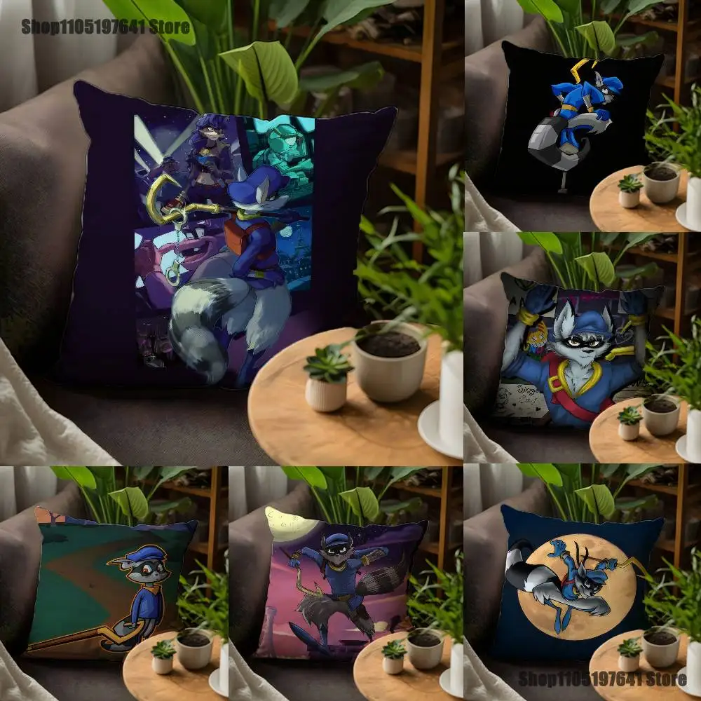 

Game Sly C-CooperS Pillow Case For Sofa Decor Car Office Room Printing Cushion Cover Decorations and Protector