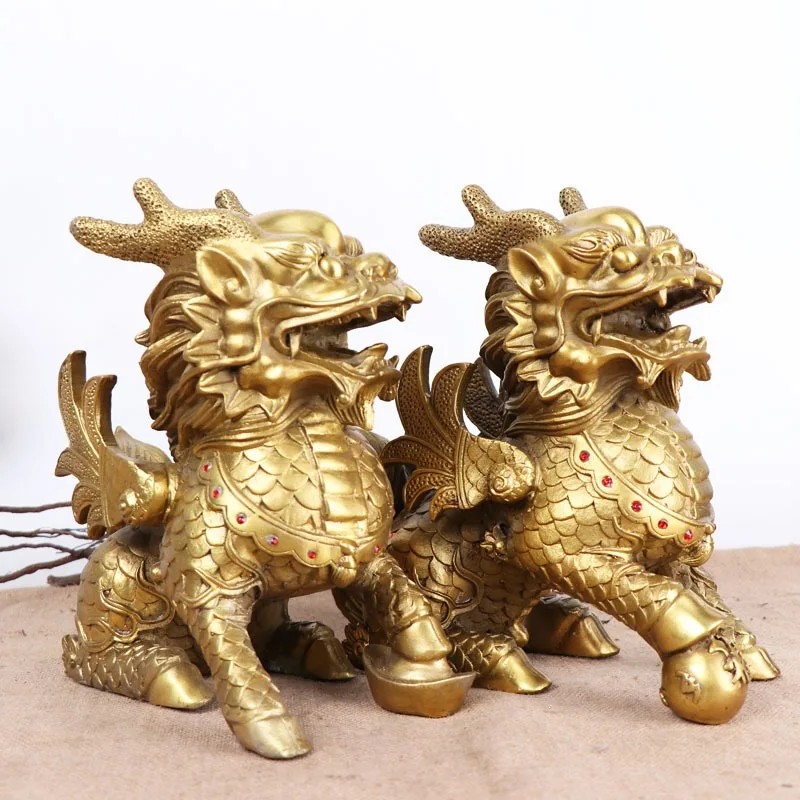 Yang Tongji Manufacturer Wholesale: Copper Bottomless Wealth , Fortune Kirin Ornament
