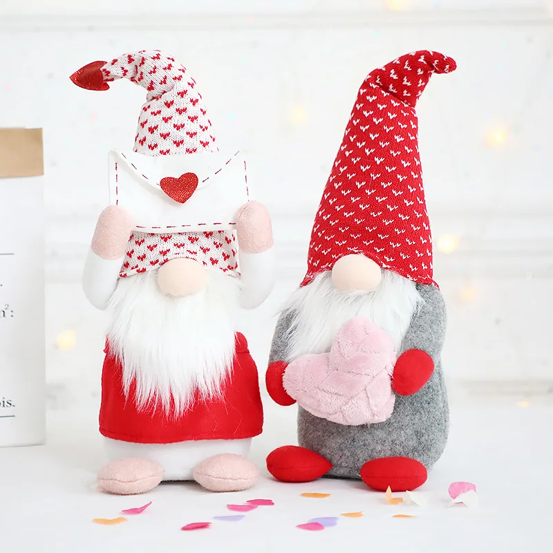 1/2pcs Valentine's Day Faceless Doll Ornament Envelope Love Dwarf Old Man Doll Valentines Day Gift Home Wedding Decoration Toys