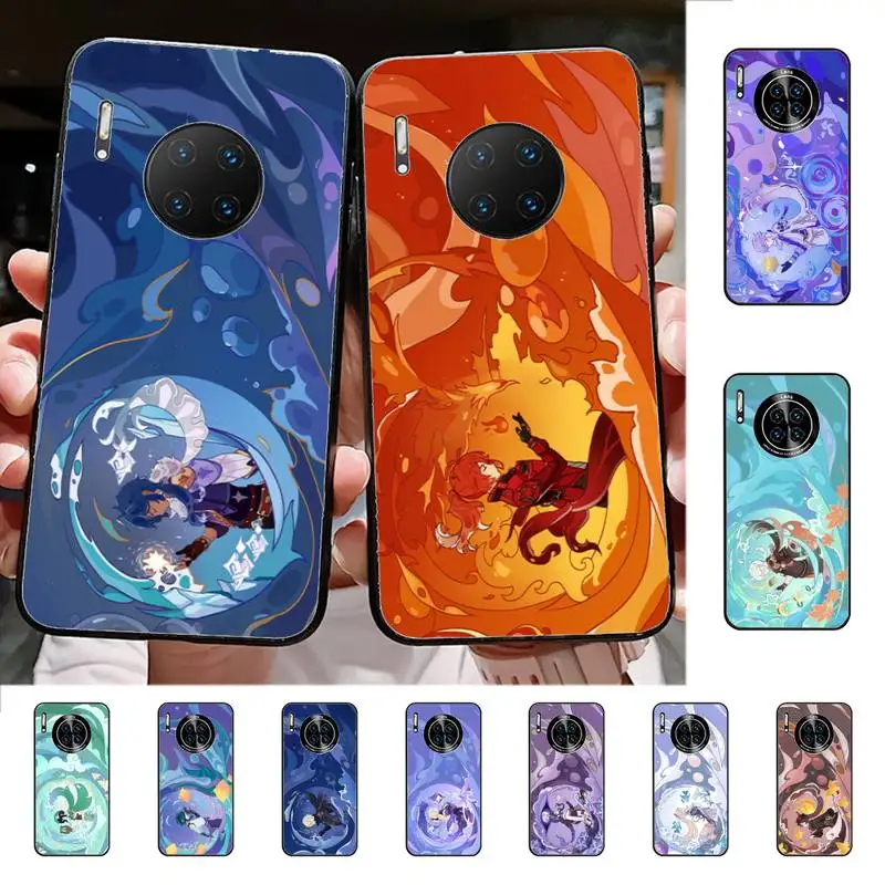 Anime Genshin Impact Phone Case for Huawei Mate 20 10 9 40 30 lite pro X Nova 2 3i 7se