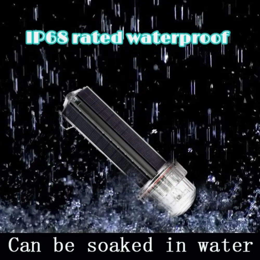 Outdoor Lighting Waterproof Solar Net Mark Light Solar Dual Mode Buoy Signal Light Anchor Light Outdoor