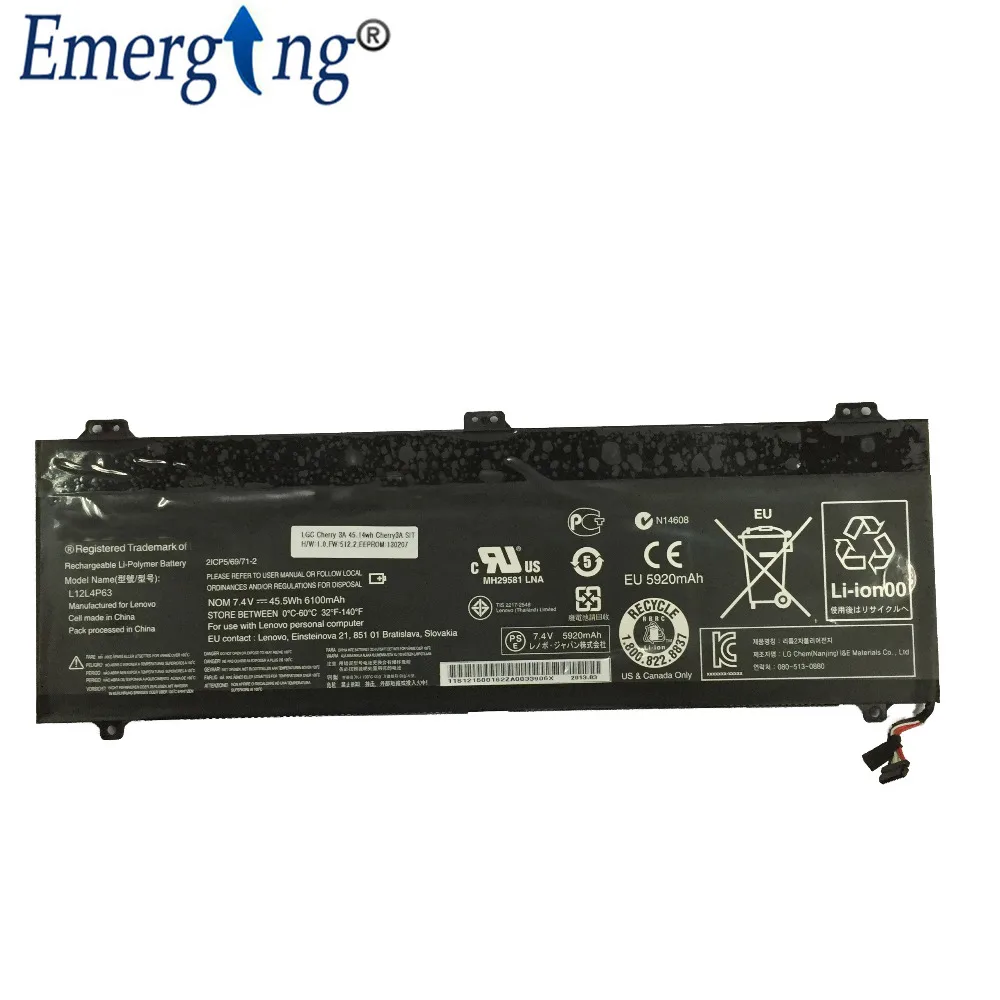 7.5V 45.5WH Original  New  Laptop Battery for  Lenovo Ideapad  U330 U330P U330T Series L12M4P61 L12L4P63 21CP5/69/71-3