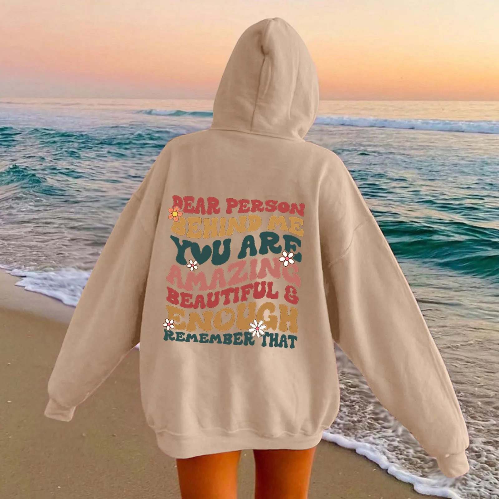 

Word Graphic Chasing Sunsets Sweatshirts Pullovers Aesthetic Fashion Unisex Women Tops Jumper Hoodie Fit Hoodies Daily Clothing