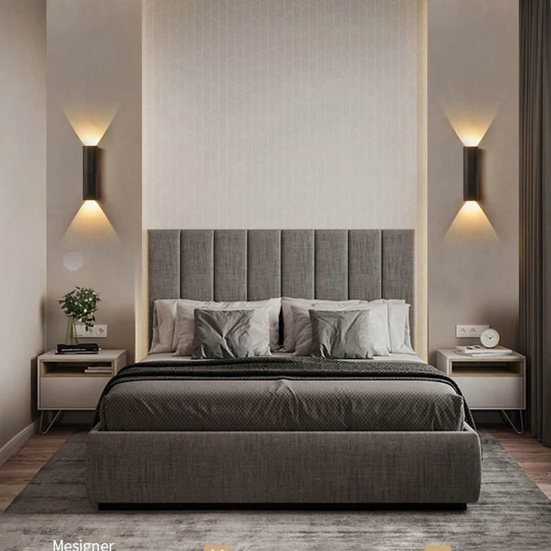 Living room wall lamp light luxury creative background wall lamp minimalist bedroom bedside