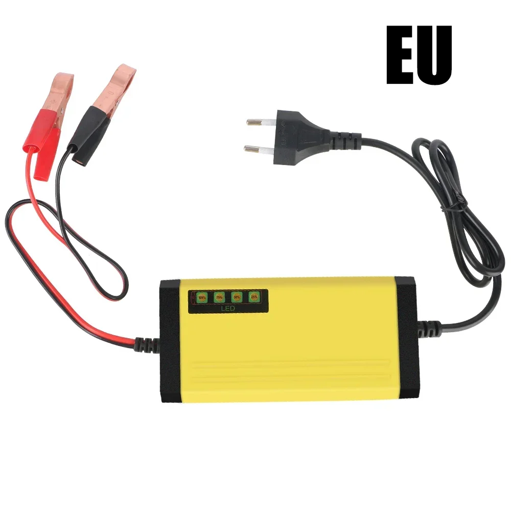 LED-Display 12V 2A Motorrad-LKW-Batterieladegerät für Nass- und Trocken-Blei-Säure-Batterien, Auto-Batterieladegerät 220V, Puls-Reparaturladegerät – Detail 4