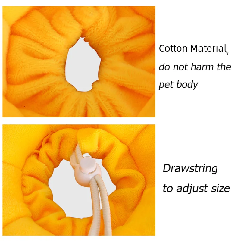 Pet Collar Anti-Bite Surgery Anti-Lick Wound Healing Protection Sunflower Shaped Cat Recovery Collar Elizabethan Collar Cats