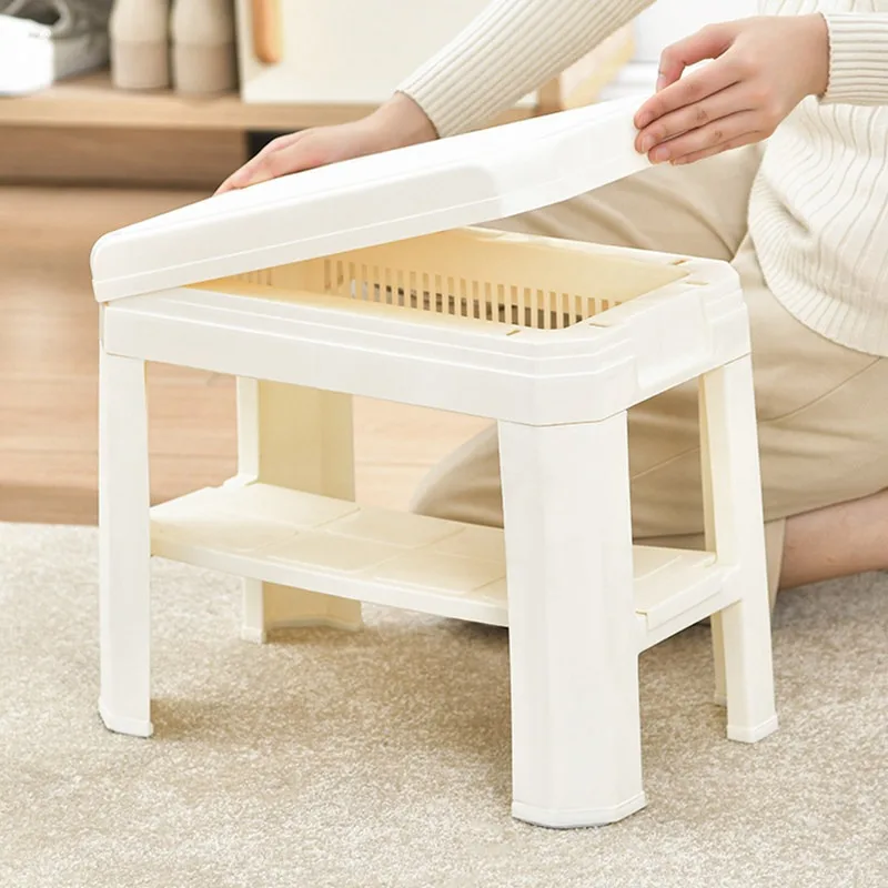 Shoe Changing Bench Entrance Stool Adults Nordic Minimalist Portable Gaming Foot Stool Floor Bedroom