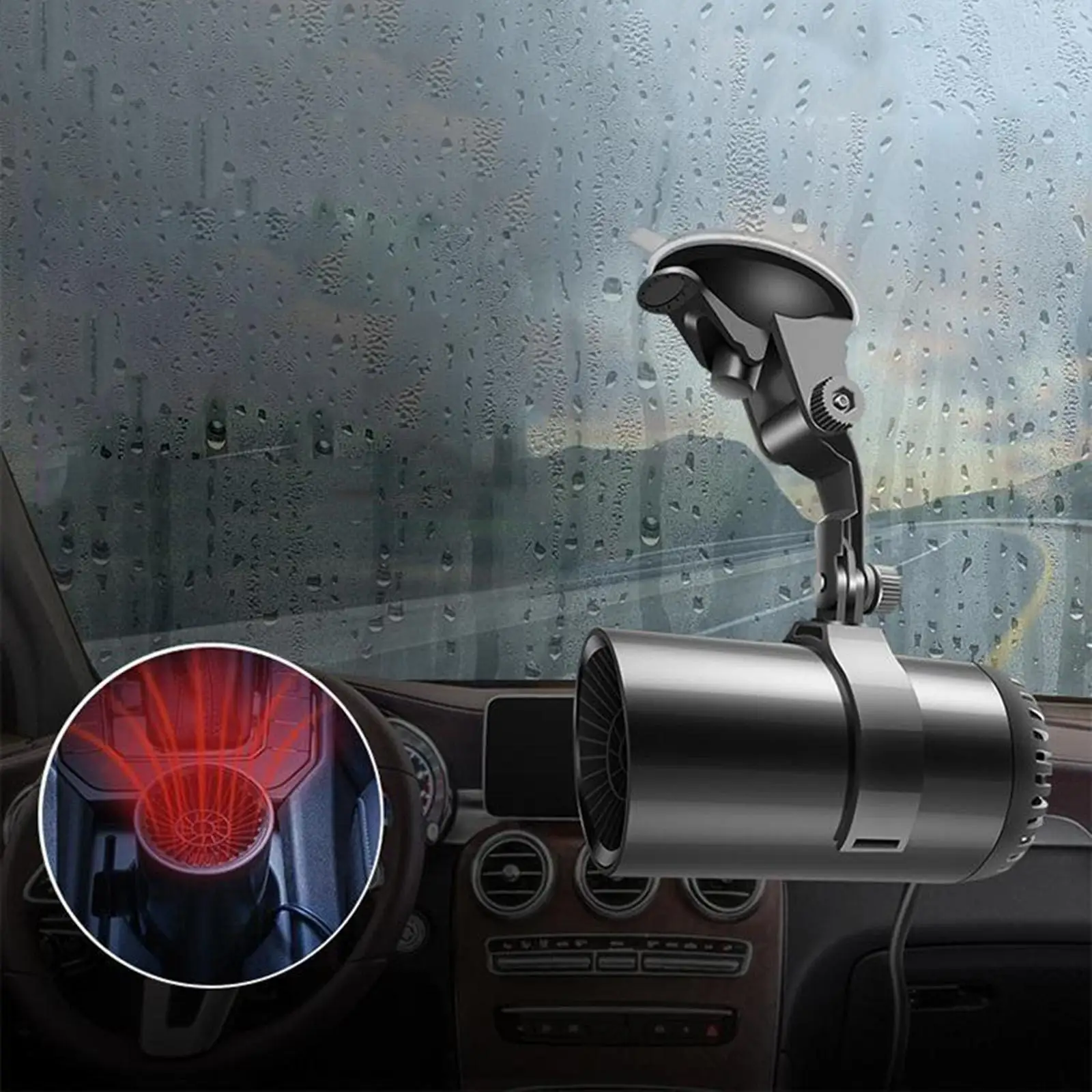 

Car Heater 12v Defogging Defroster Car Heating Heater Air Purifier for Winter