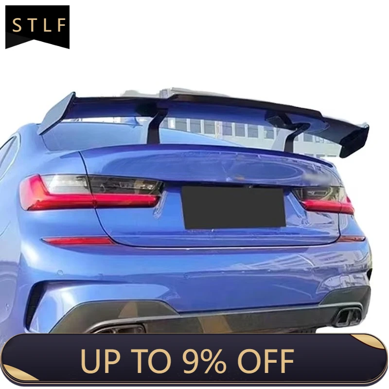 

Universal Trunk Rear Spoiler Racing Wing Carbon Black ABS GT-Style Car Modified Trim Kit