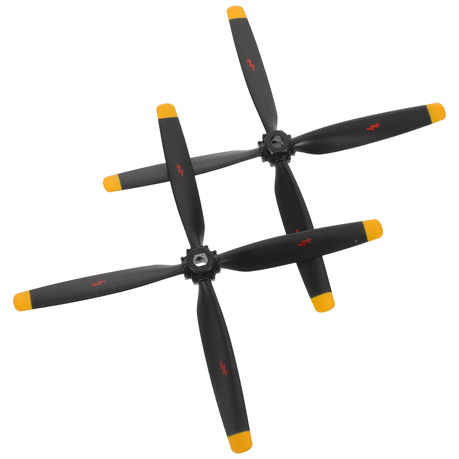 

2 шт. 4-лопастных пластиковых пропеллеров для радиоуправляемых самолетов с прецизионным адаптером для стабильного полета и плавного маневрирования, запчасти для радиоуправляемых вертолетов