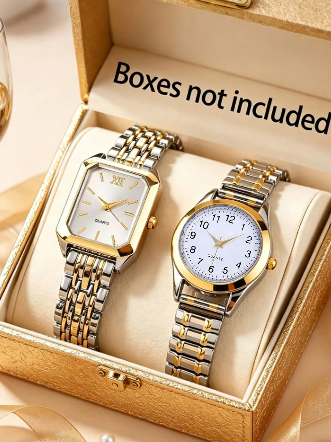 Full Sky Star Rhinestone Women's Watch Set with Steel Band, Full Diamond Quartz Ladies' Hot-selling Wristwatch