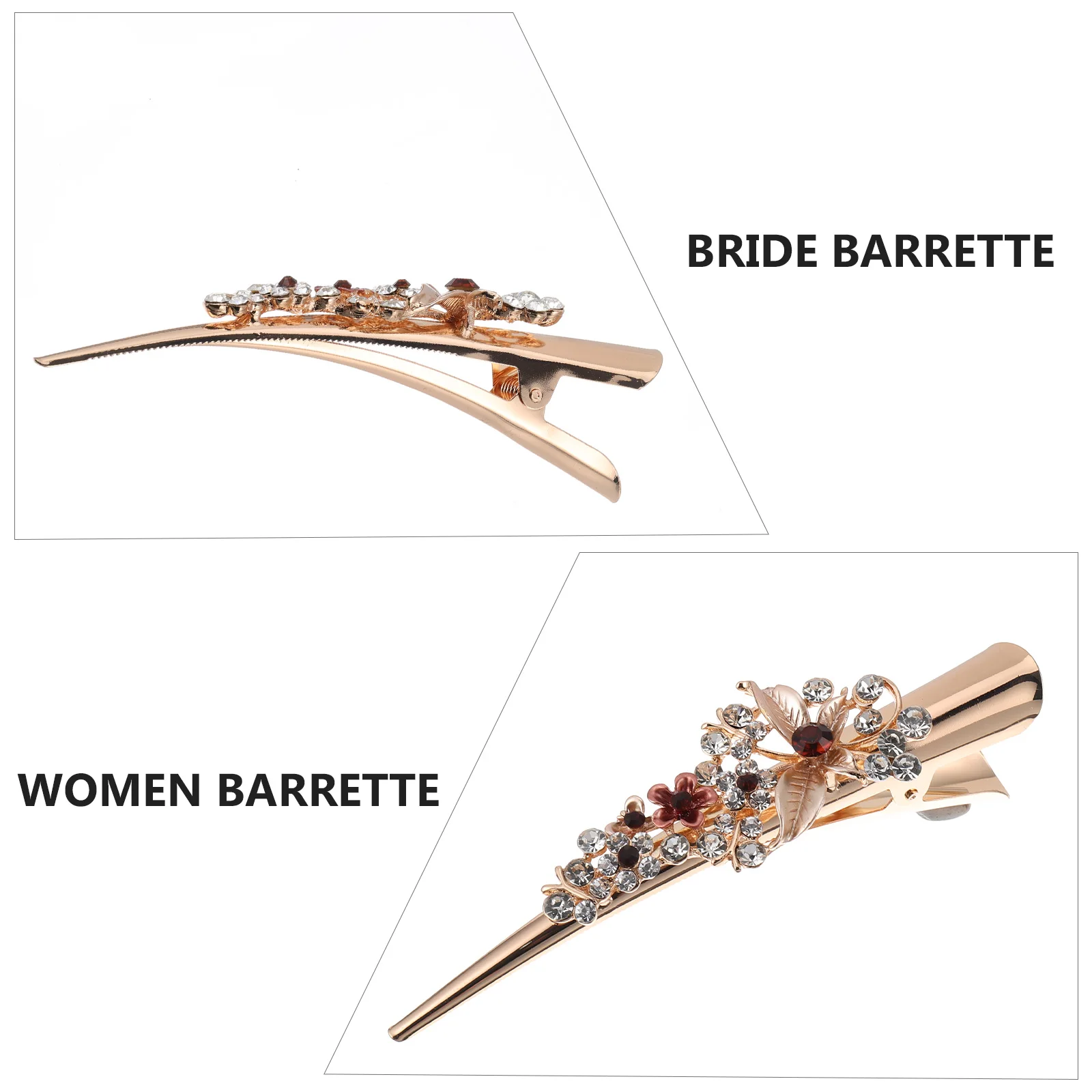 

Floral Bun Maker Metal Bobby Pin Women Hair Accessory For Wedding Party Banquet Rhinestone Hairpin Headdress