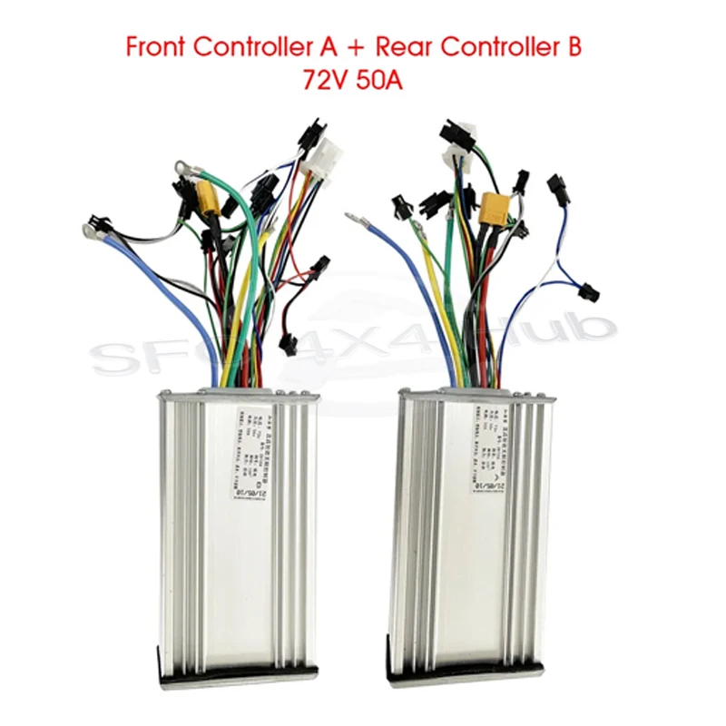 High-Quality Electric Scooter Accessories 72V 50A 12-tube Dual Drive Controller DAMAO LCD Display Electric Scooter Controller - Image 2