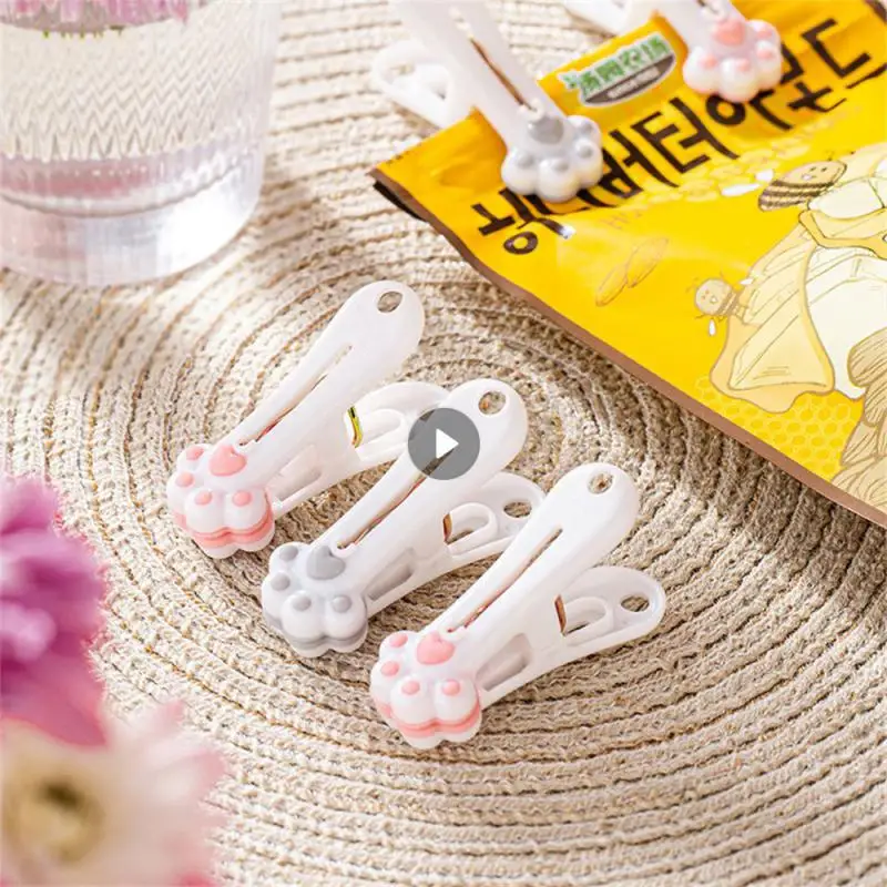 Cat Claw Clothes Clip Anti-wind Clips Windproof Clothes Pegs Cute Cats Claw Windproof Hanging Clips Clothespin Strong Small Clip