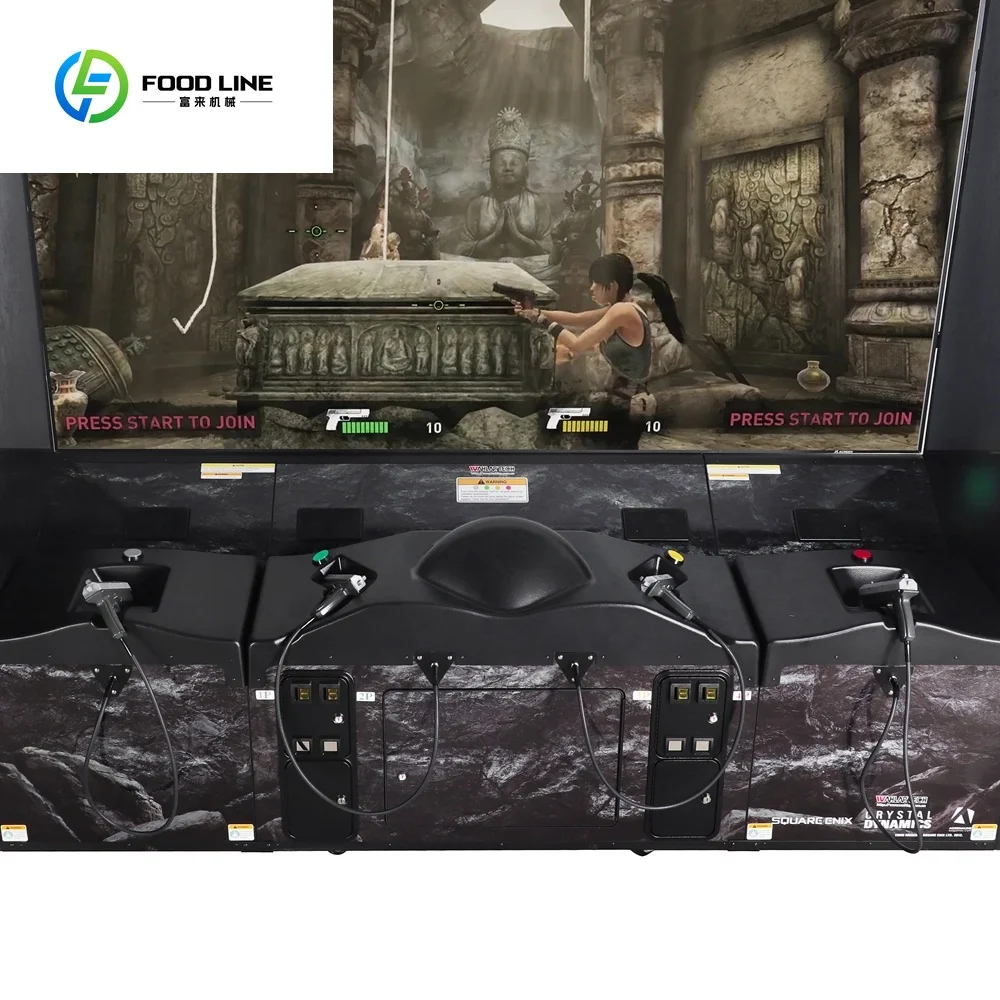 3 Players  Interactive Coin Machine Large Arcade  Machine Gun Shooting Game Machine