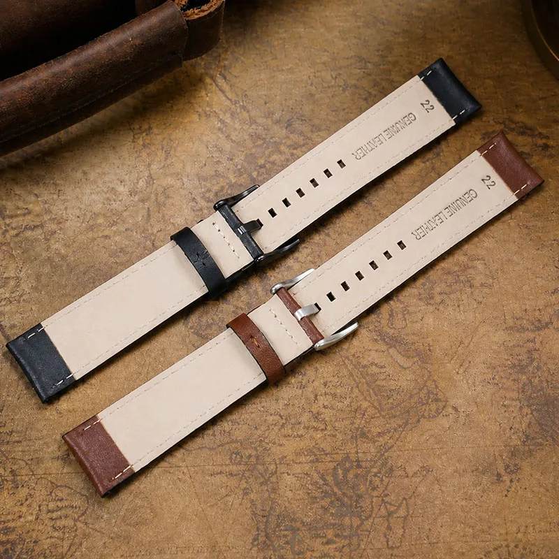 Leather Watch Strap For Timex Expedition Series T49905 T49963 TW2V40500 Retro Leather watchband 20mm 22mm