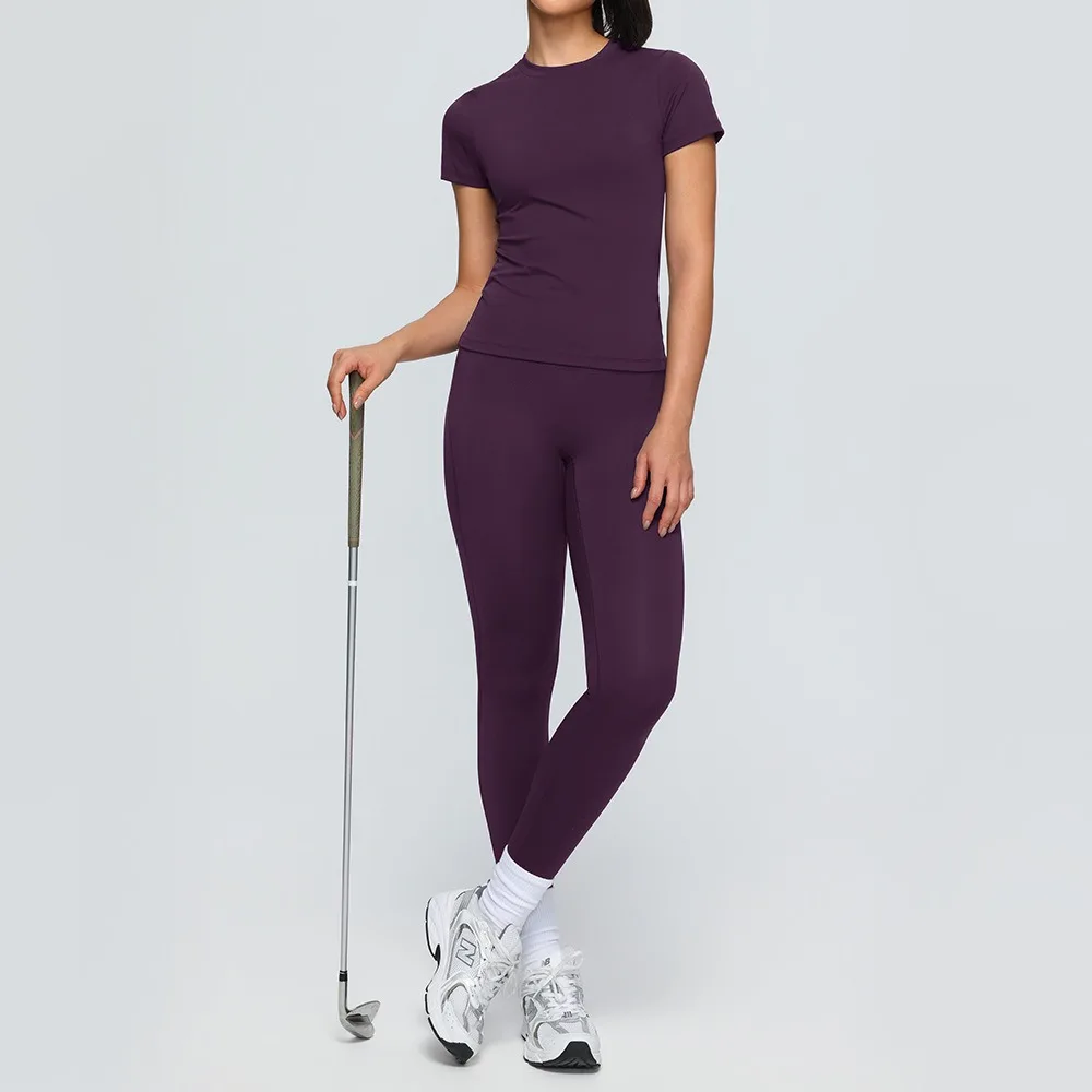 Yoga Set Quick Dry 2 Piece Female Short-sleeved long Pants Outdoor Sportswear Fitness suit Plus Size Sport outfit for woman