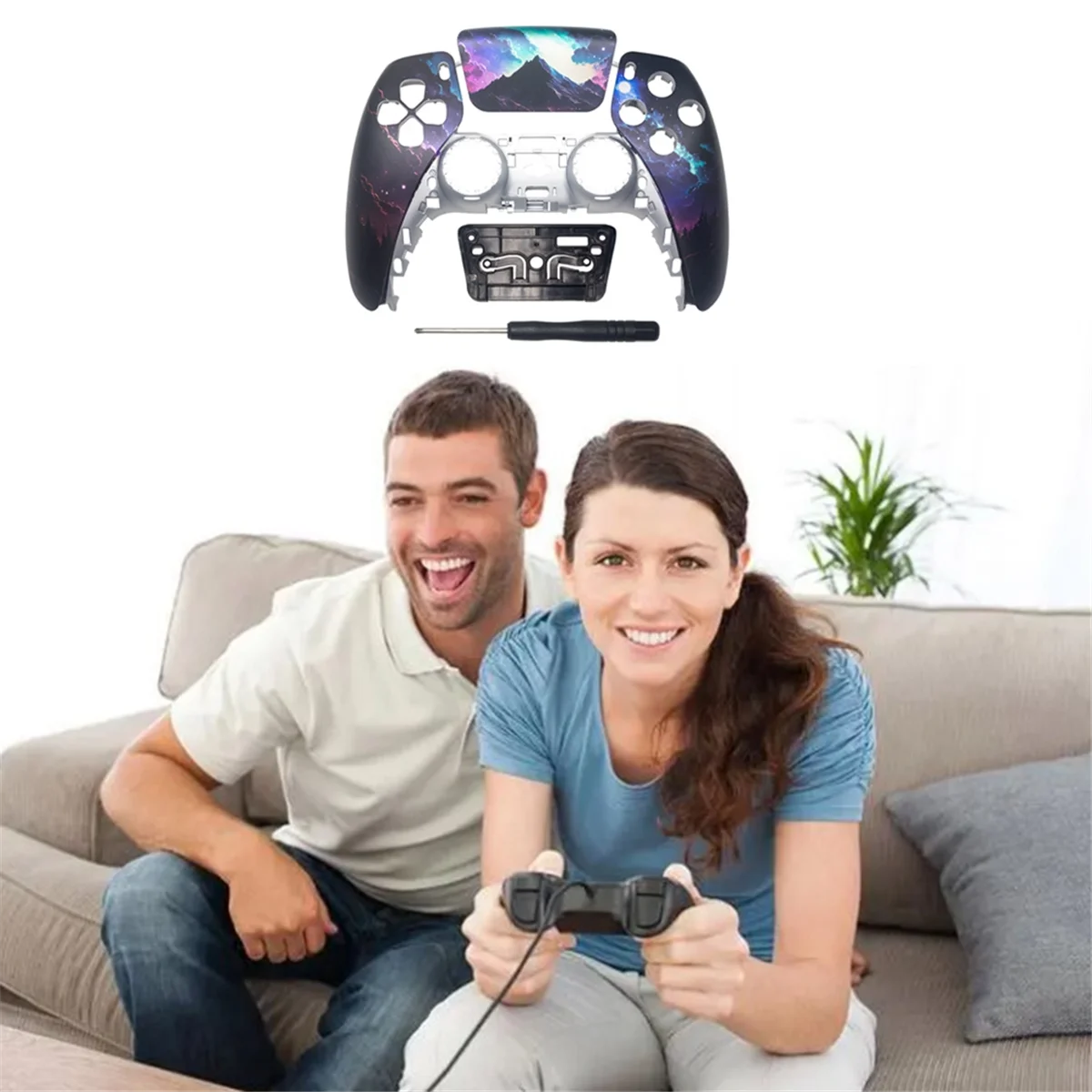 استبدال غطاء Gamepad العلوي ، الإصدار الأول من الجيل الأمامي ، جزء مجدد ، لوحة ألعاب PS5 النخبة ،