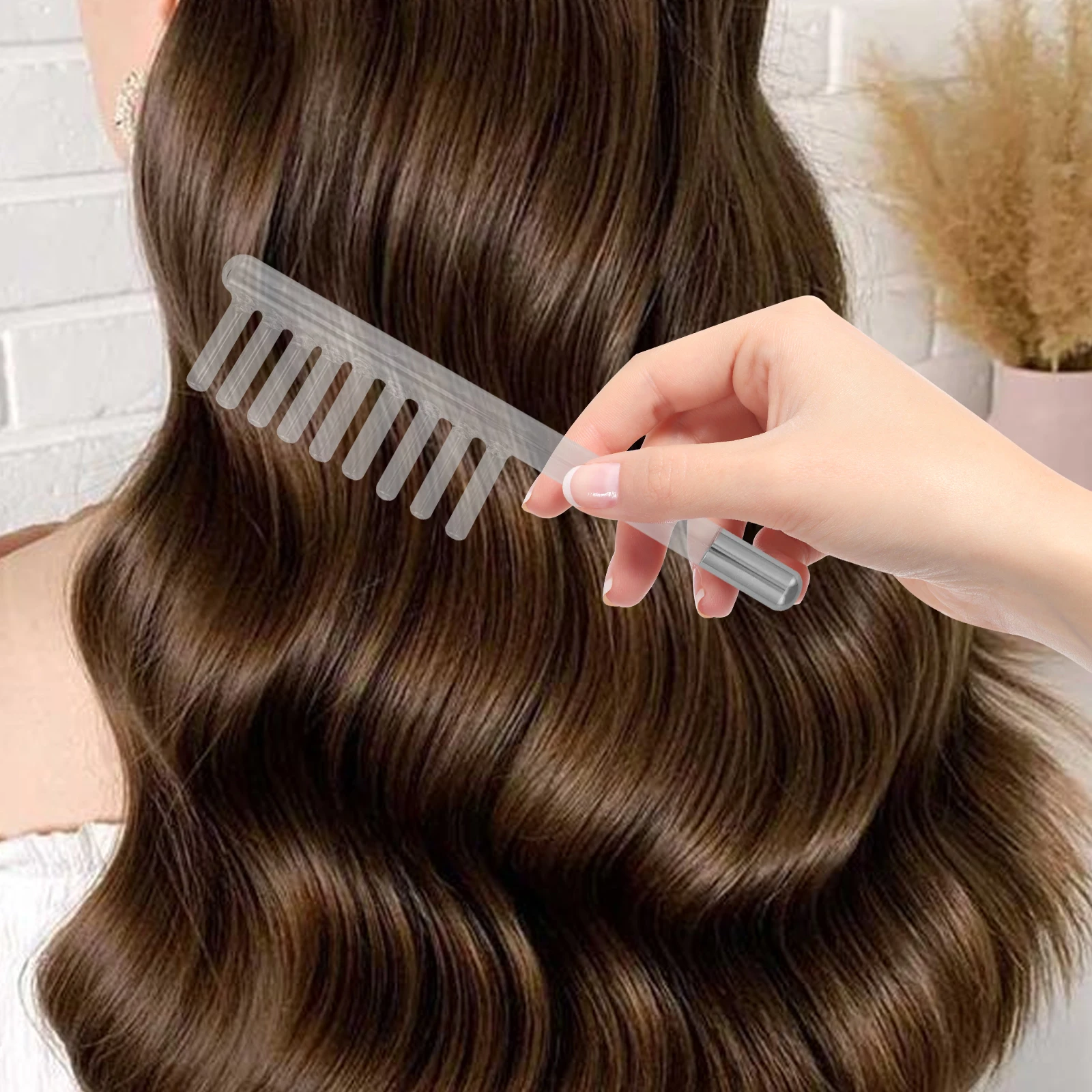 

Electric Therapy Comb High Frequency Glass Electrode For Facial Skin Care Scalp Treatment Portable Beauty Instrument