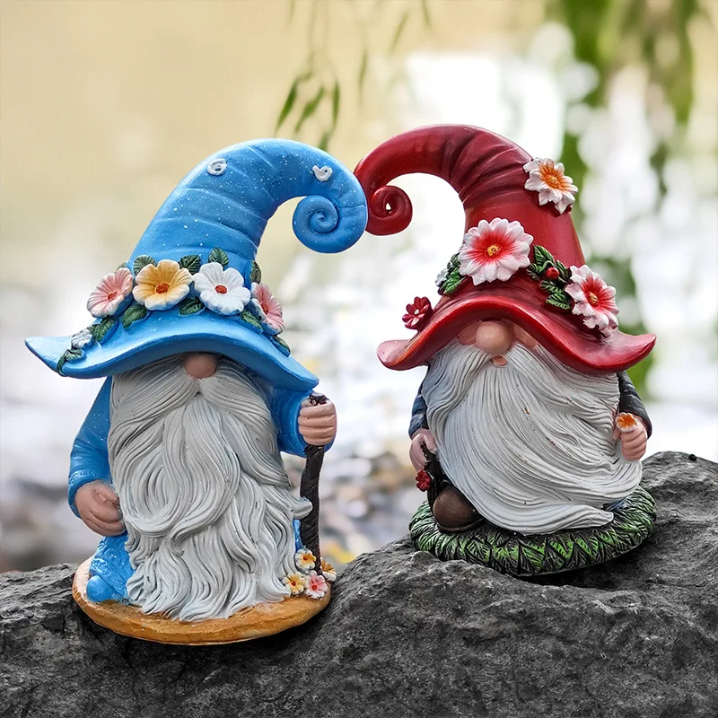 Gnomes Decorations For Home Farmhouse Resin Gnomes Decor Winter Table Christmas Faceless Whitebeard Dwarf Decorations Xmas Gifts