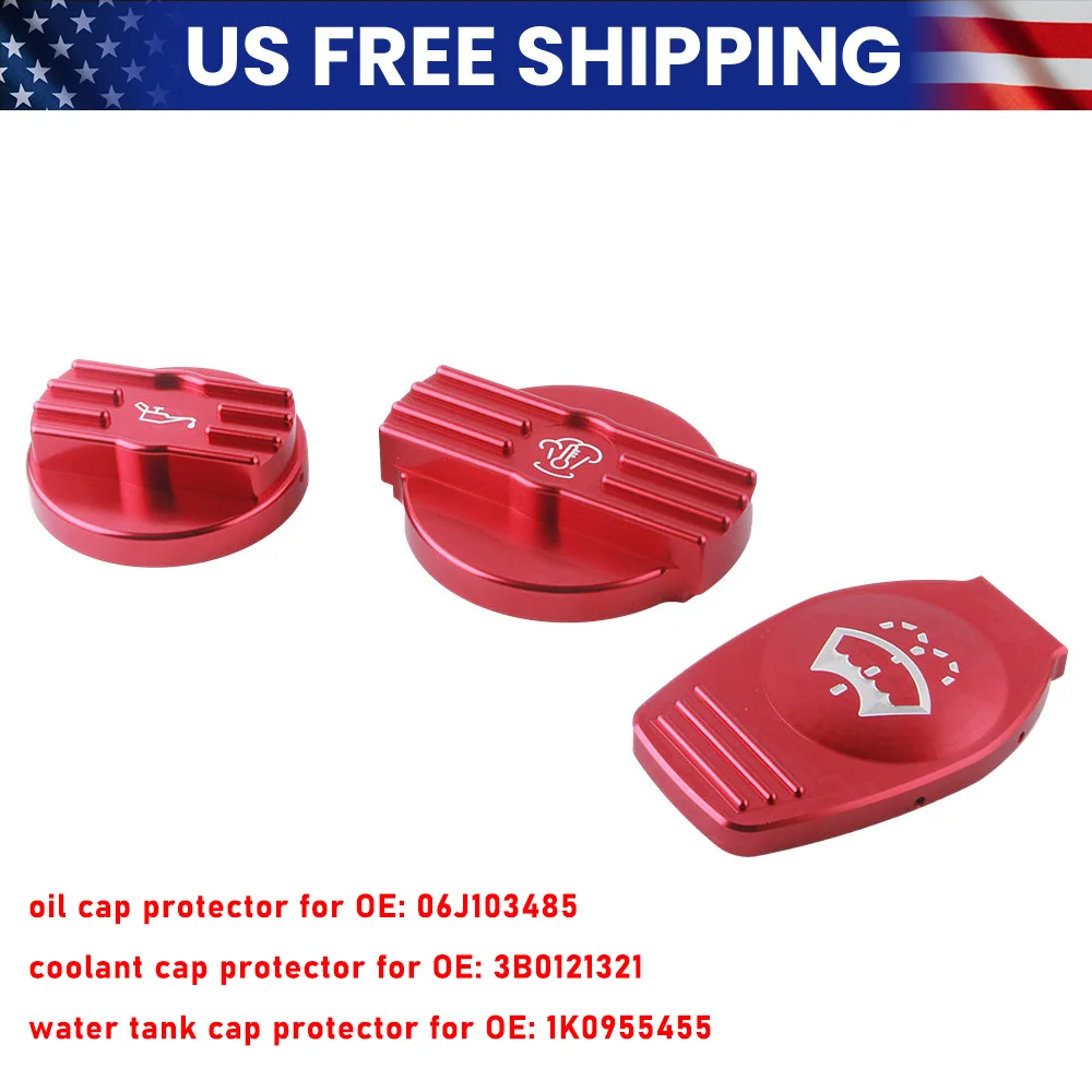 Aluminium Oil Cap Tank Cap Bottle Cap for VW CC golf 6 R MK6 Scirocco EA888 engine protect origingal