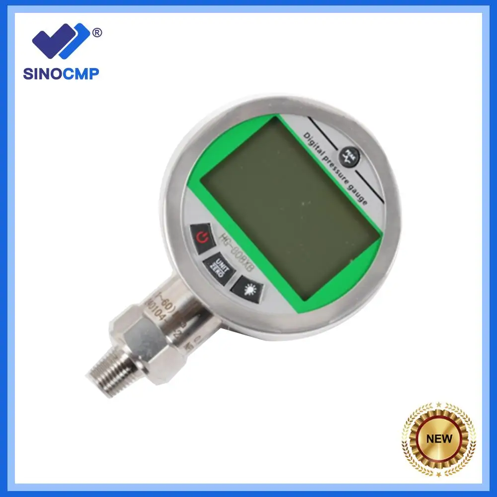

60MPA/8700PSI 1/4" NPT 80mm Digital Hydraulic Pressure Gauge 0.4%FS Accuracy