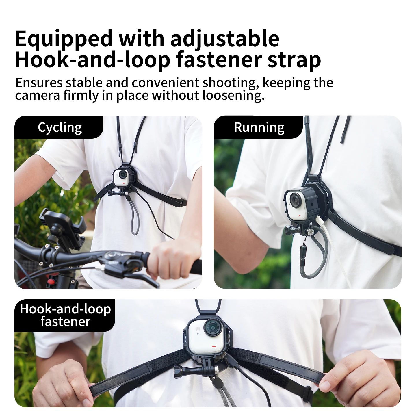 Für Insta360 GO Ultra Action-Kamera: Flexibler Erweiterungsriemenhalter mit Ladeanschluss für Fahrrad, Motorrad, Outdoor, POV, Vlog – Detail 15
