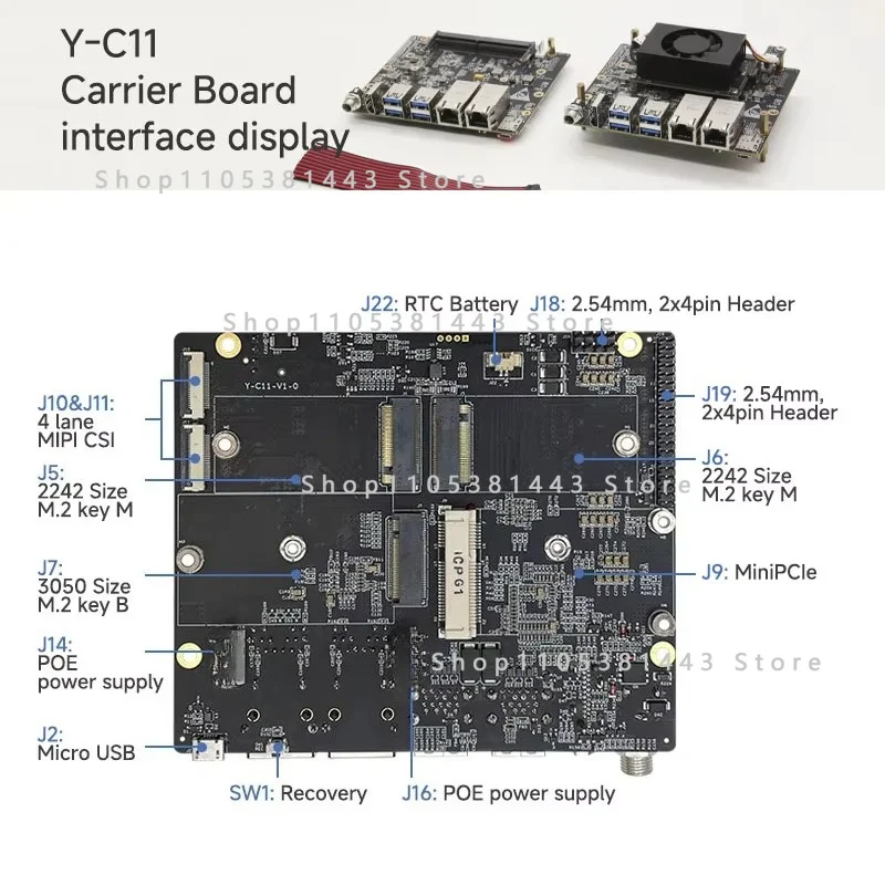 

8G 67T Developer Kit AI Core Industrial Grade Y-C11-ORIN NANO SUPER-8G-ssd128G