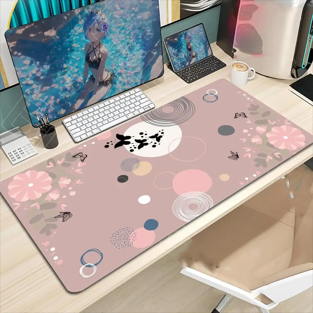 

butterfly Mouse Pad Mouse Pad Large Computer Office Game Table Mats Rubber Anti-slip Gaming Keyboard Mousepads Long Desk Pads