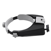 Head Mount Magnifier Glasses 1.5X 1.5X 6X 8X Loupe Helmet Magnifying Glass Multifunctional Wearable Magnifier for Reading Repair
