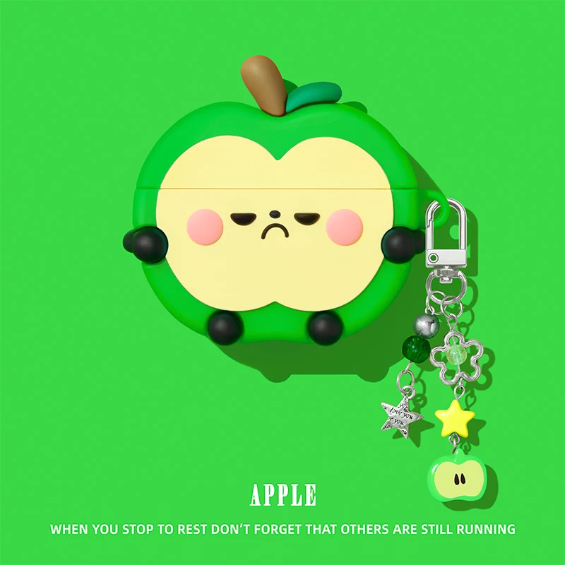 Creative 3D for Airpids 4th Generation Earphone Case, for Apple Airpods Pro 2 Protective Case 3rd Generation Red Fruit  Gift