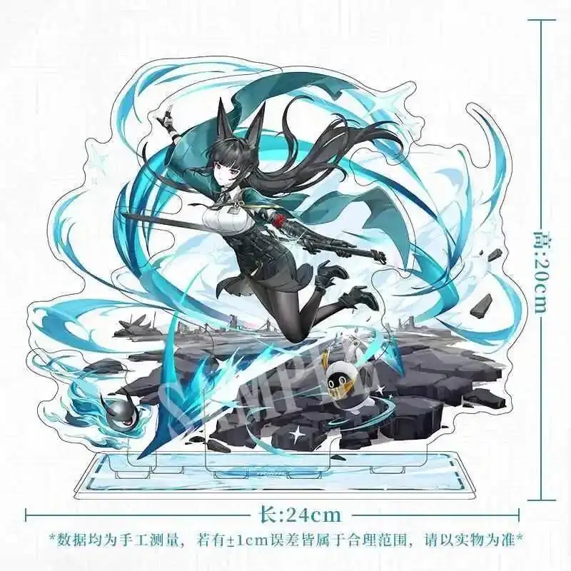 

2025 NEW Game Cosplay 20CM Tabletop Decoration Zenless Zone Zero Hoshimi Miyabi Scene Acrylic Double Plug Stand Figure Model