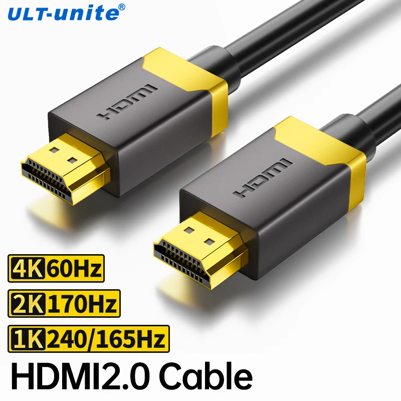 HDMI-compatible Cable 4K 60Hz Male to Male 2K 165Hz Cords for PS5 Projector TV Box Laptop Monitor HDMI Cables