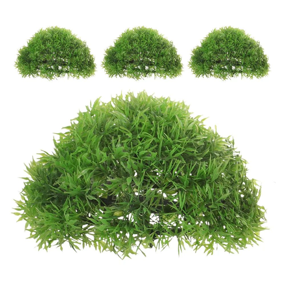 

4 Pcs Simulated Grass Ball Decoration Plastic Artificial Plant Balls Natural Green Garden Spheres for Indoor Outdoor