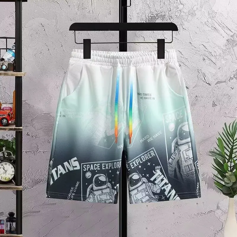 2026 Summer New China-Chic Quick Drying Casual Shorts Men's Chinese Loose Thin Sports Beach Capris