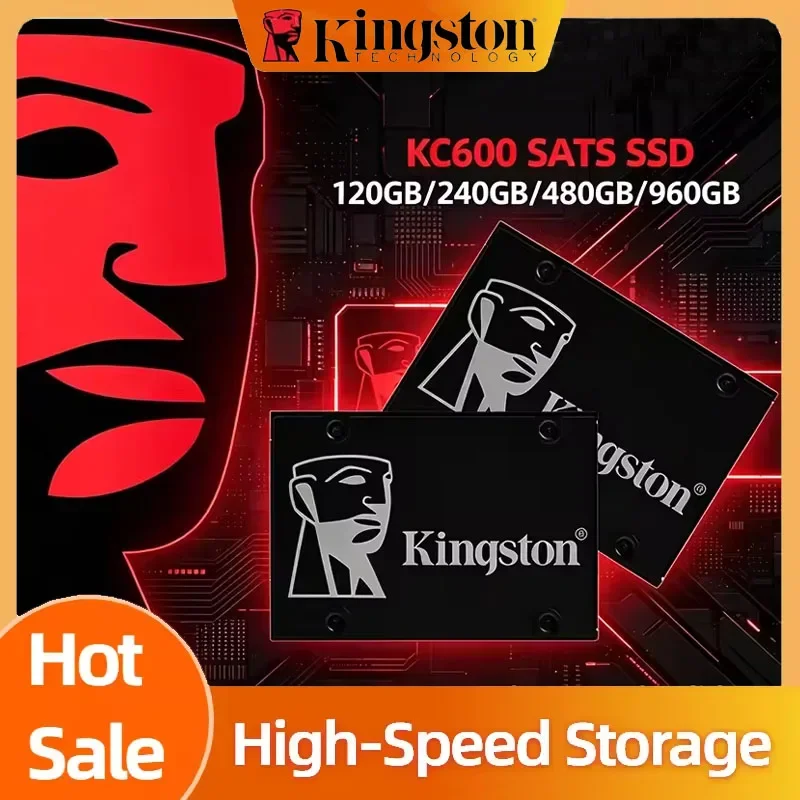 Kingston KC600 2.5 Inch Internal Solid State Drive Desktop Laptop PC SATA 3 SSD HDD Hard Disk HD SSD 256GB 512GB 1TB 2TB