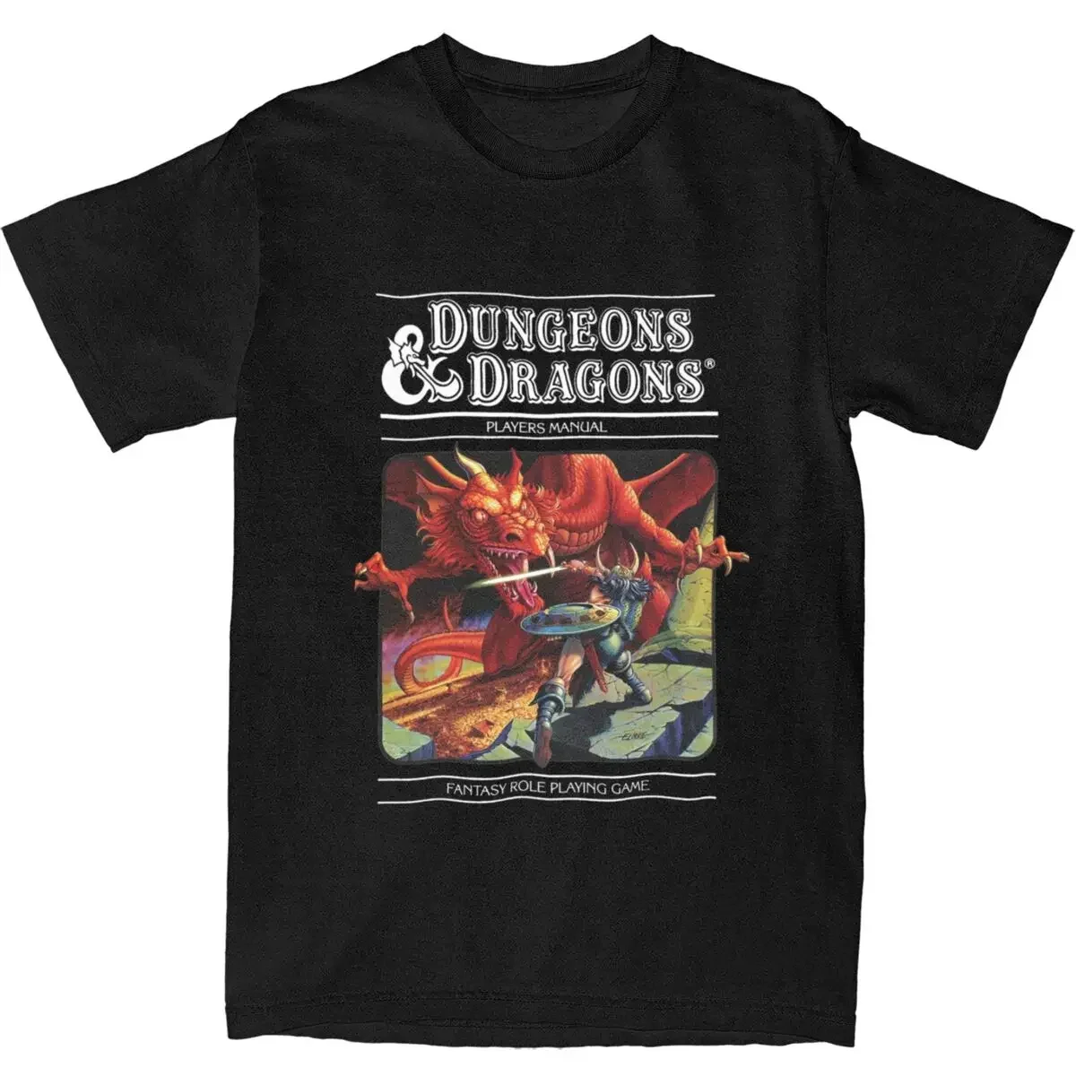 

Dungeon and Dragon Game Fans T Shirt Apparel for Men Women's Pure Cotton Novelty T-shirt Short Sleeve Clothing Classic Tee Tops