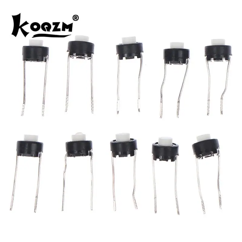 10pcs Mini Micro Momentary Tactile Push Button Switch 4 Pin ON/OFF Keys Button DIP 6x6x5mm Micro Switch Accessories