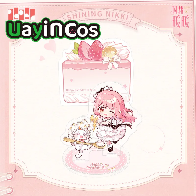 

Original Shining Nikki Acrylic Sticky Note Holder Doll Keychain Ornament Stuffed Plushie Doll Clothes Anime Game Toy kids Gif