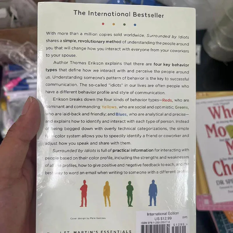 Umgeben von Idioten die vier Arten des menschlichen Verhaltens von Thomas Erikson Englisch Buch Bestseller Roman