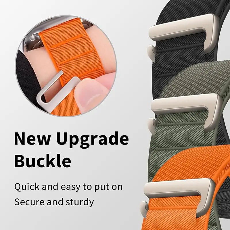 Alpine Loop Strap For Apple Watch Ultra 2 49 45 46mm 44mm 42mm 41mm 40mm 38mm Bracelet for iWatch Series 10 9 8 7 6 5 4 3 Band