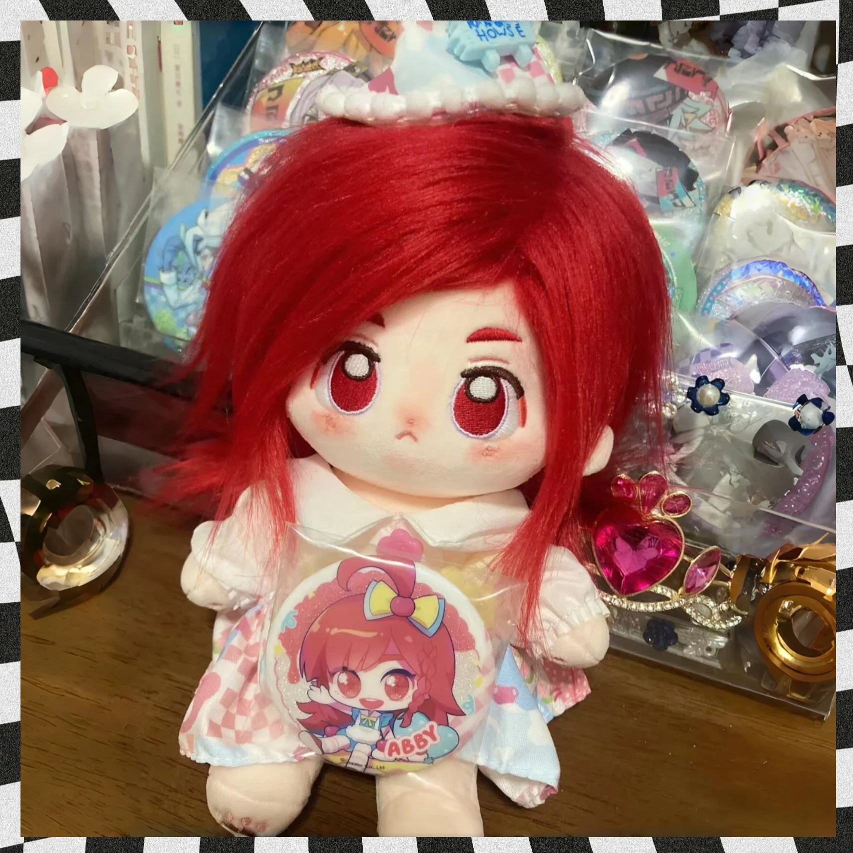 

20cm Plushes AU TO World Abby Anime Figures Cosplay Plush Dress-up Cotton Doll Toys Stuffed Plushie Toys Gift for Fans Birthday