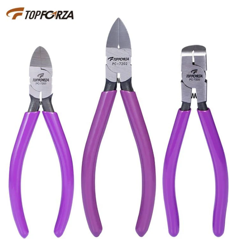 Topforza Diagonal Cutting Pliers Copper Wire Cutters Electrical Wire Cable Cutters Cutting Side Snips 45Flush Cuttters Nipper