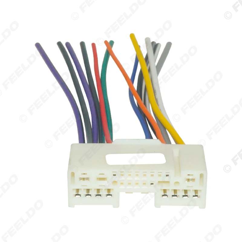 FEELDO-Adaptador de Cable de arnés de alimentación de Audio para Radio CD de coche, para Mazda 2 3 5 6 8 Mazda CX5 CX7 # AM1238