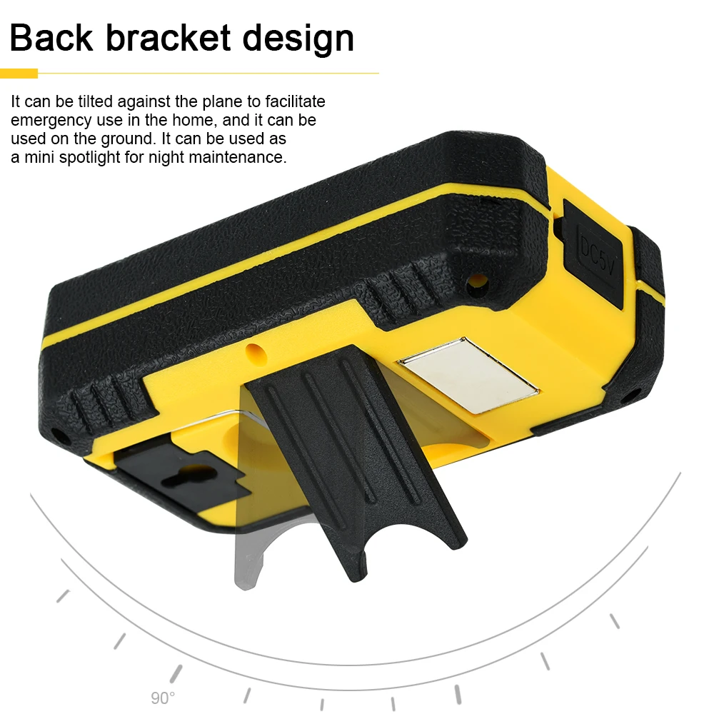 Rechargeable LED Flashlight Multifunctional Portable Torch COB Work Light with Magnet Outdoor Camping Lantern Power Bank